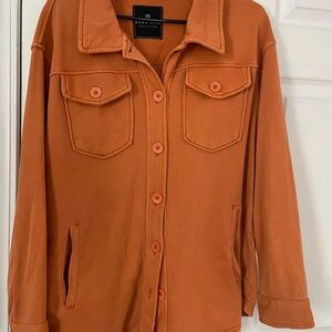 Bagatelle Women's Utility Jacket in Warm Orange